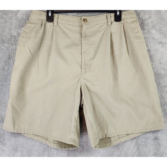 Duck Head Other - Duck Head Shorts Mens 38 Beige Khaki Pleated Casual Preppy Grandpa Vintage